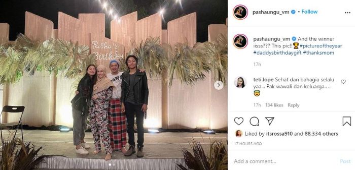 Potret keluarga Pasha Ungu saat bersama Saskia Chadwick