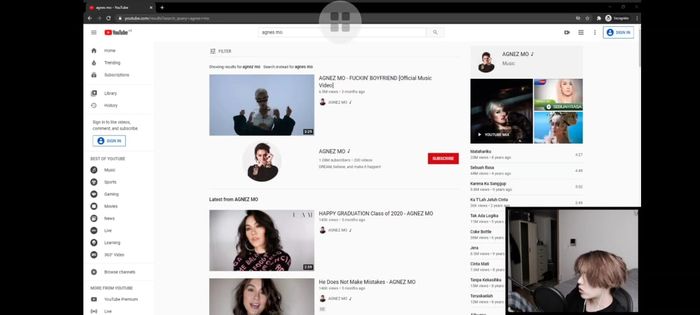 Jae 'DAY6' lihat video Agnez Mo