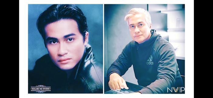 Perbandingan foto lawas Adjie Pangestu dengan masa kini 