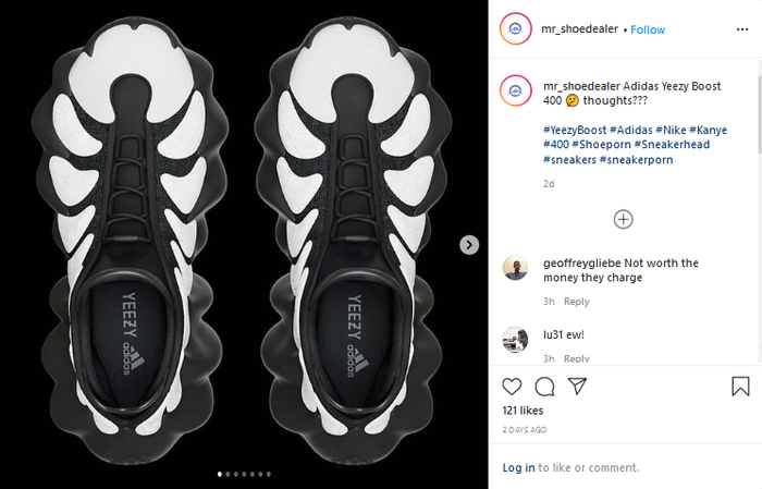 Desain Kanye's Yeezy Boost 400.