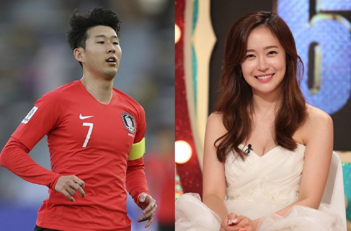 Son Heung-min dan Yoo So-young.