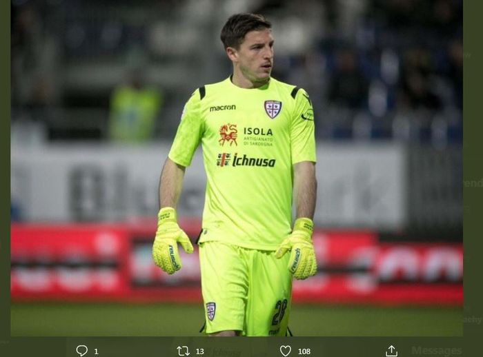 Kiper Cagliari, Alessio Cragno.