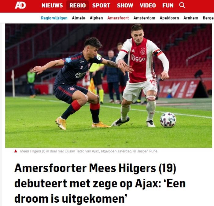 Mees Hilgers dalam wawancara bersama media Belanda, AD (12/12/2020).