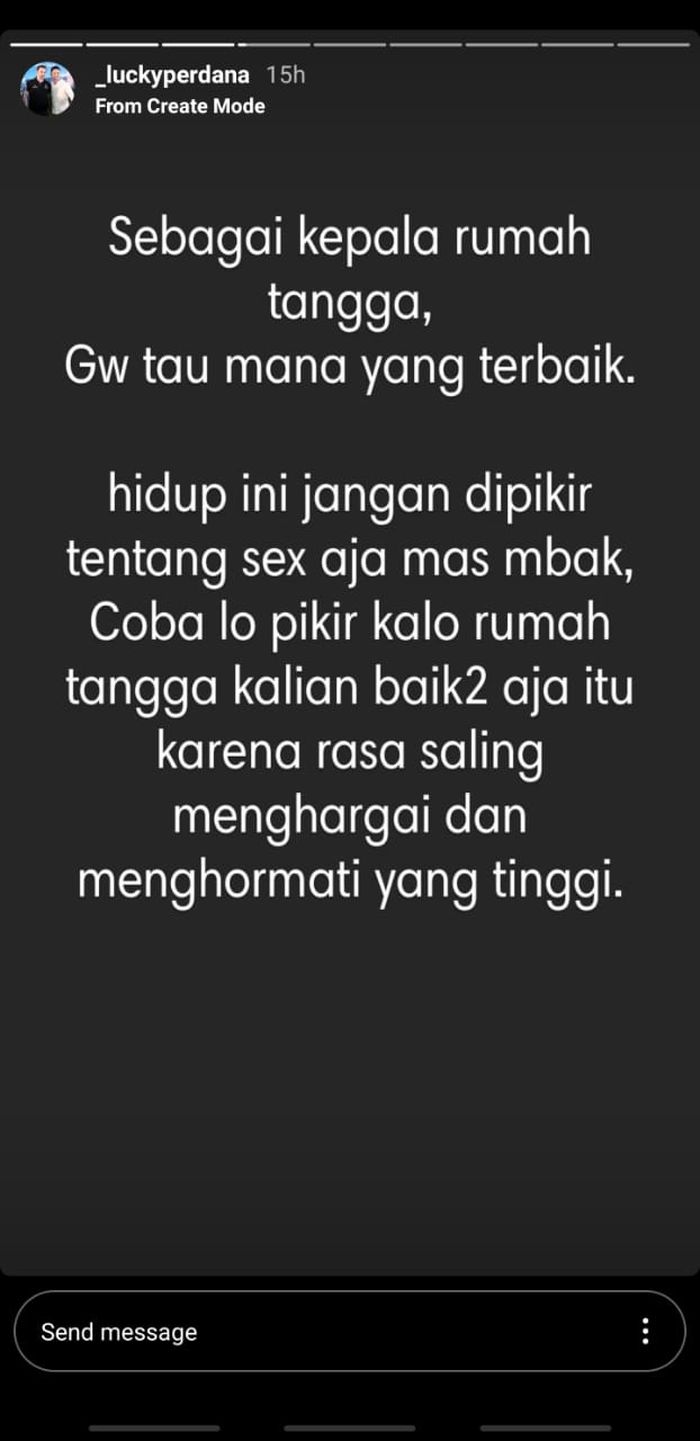 Postingan Lucky Perdana