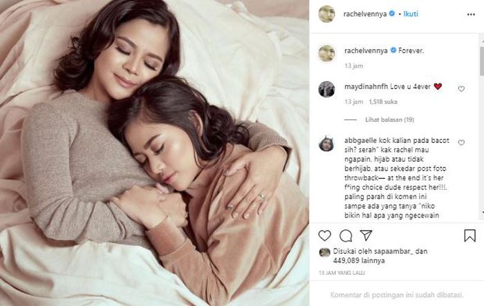 Rachel Vennya dan ibunya.