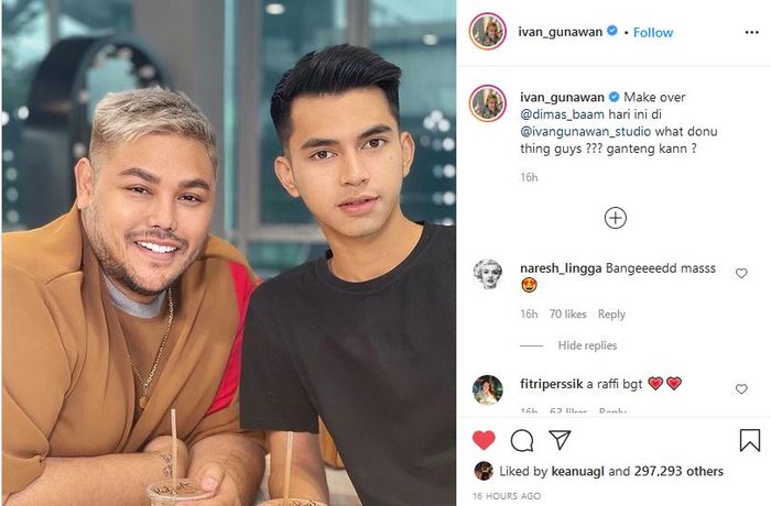 Wajah Dimas Ahmad setelah dimake over Ivan Gunawan buat pangling