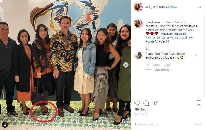 Ahok dan Puput Nastiti Devi makan malam natal bersama keluarga