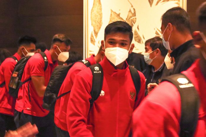Pemberangkatan skuad timnas U-19 Indonesia dair Hotel Fairmont, Jakarta menuju Spanyol, Sabtu (26/12/2020).
