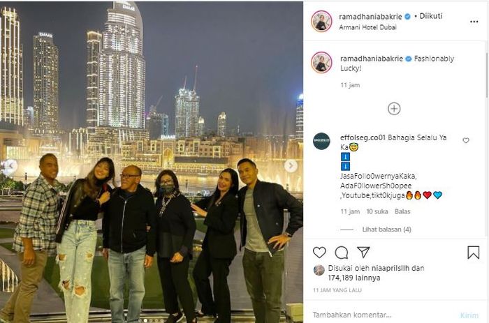 Postingan Nia Ramadhani