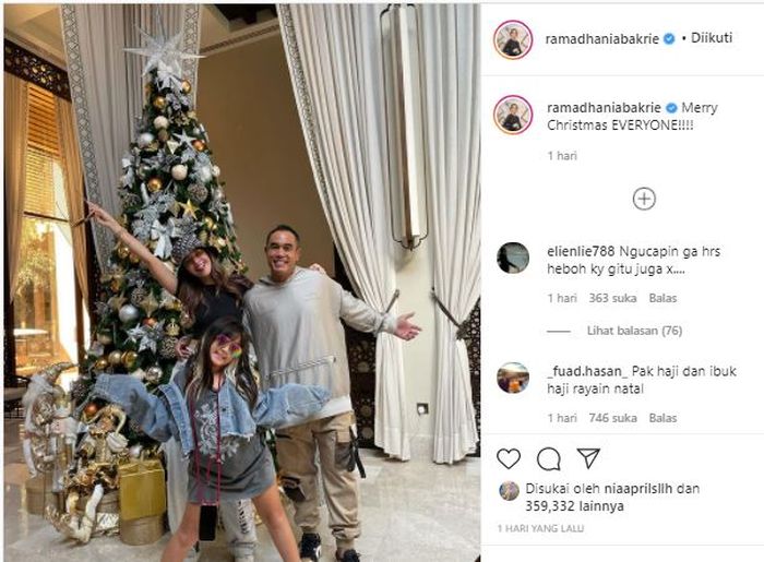 Postingan Nia Ramadhani