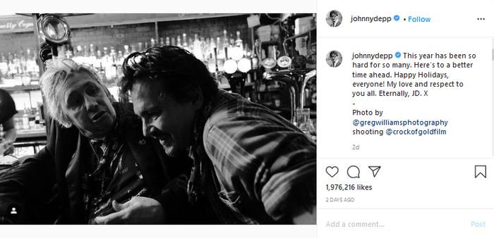 Johnny Depp dan Shane MacGowan