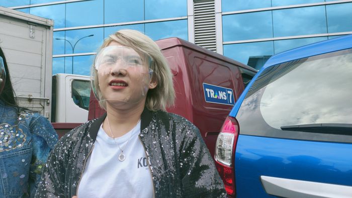 Evelin Nada Anjani saat ditemui di kawasan Tendean, Jakarta Selatan, Senin (4/1/2021). 