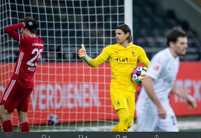 Borussia Moenchengladbach sukses menang comebacj 3-2 atas Bayern Muenchen pada pekan ke-15 Bundesliga 2020-2021.