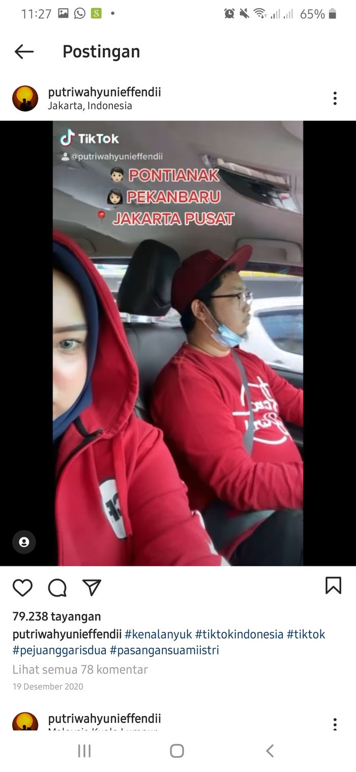  Ihsan Adhlan Hakim dan Putri Wahyuni