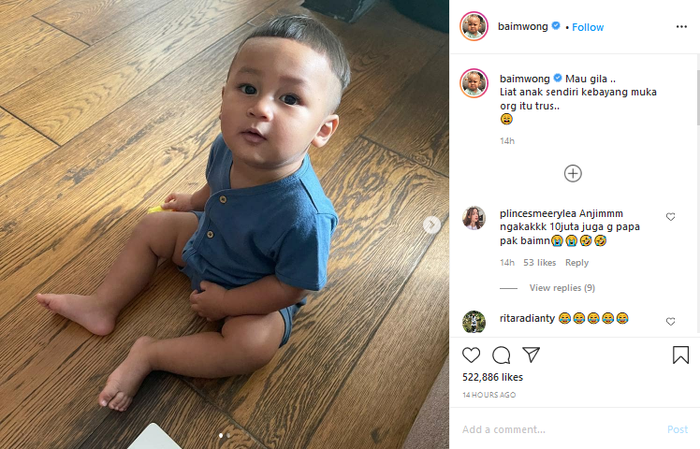 Potongan rambut Kiano Tiger Wong yang bikin Baim Wong kepikiran Park Seo Joon