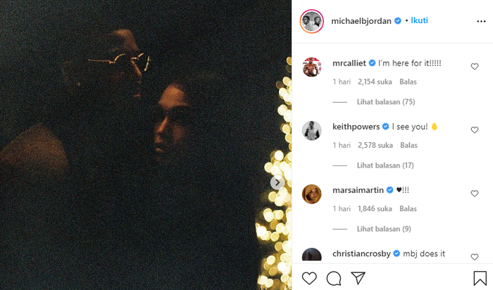 Unggahan Foto dalam Instagram Michael B. Jordan 