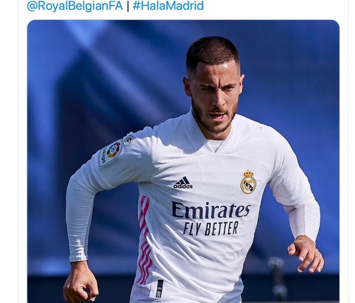 Pelatih Real Madrid, Zinedine Zidane, meminta publik dan suporter bersabar menghadapi performa Eden Hazard yang baru mencetak dua gol pada musim 2020/2021.  