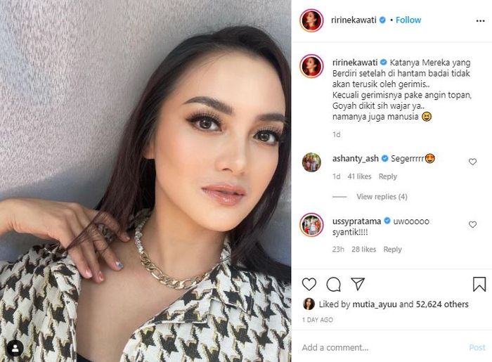 Postingan Ririn Ekawati