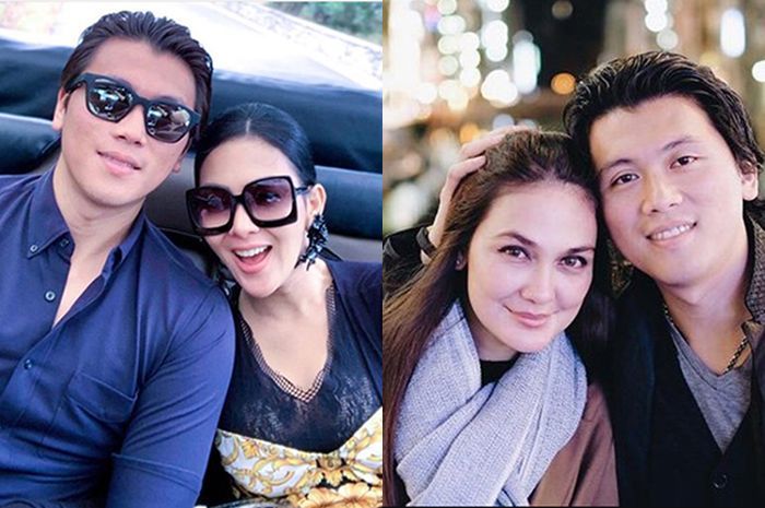 Reino Barack bersama Syahrini dan Luna Maya 