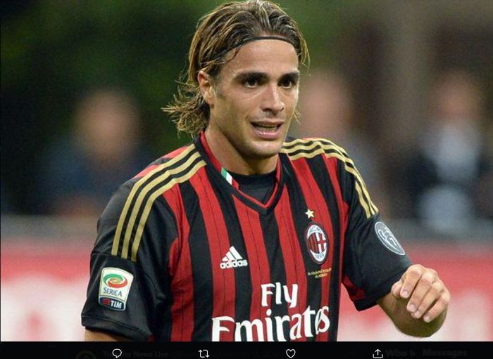 Alessandro Matri saat masih berseragam AC Milan.