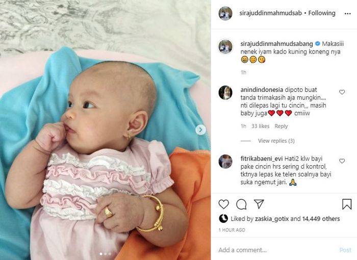 Putri Zaskia Gotik dan Sirajuddin Mahmud terima hadiah mewah