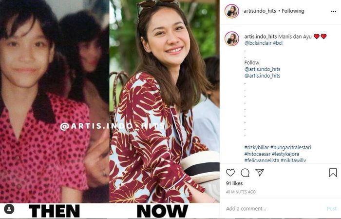 Foto jadul Bunga Citra Lestari
