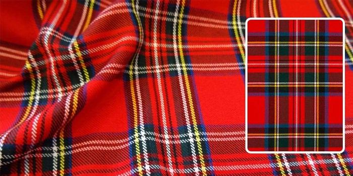 Jenis motif plaid: Tartan