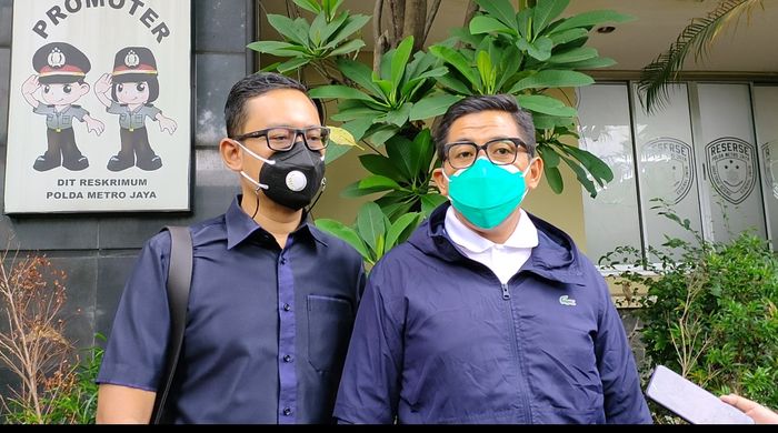 Kuasa Hukukm Gisella Anastasia saat ditemui di Polda Metro Jaya, Kamis (21/1/2021).