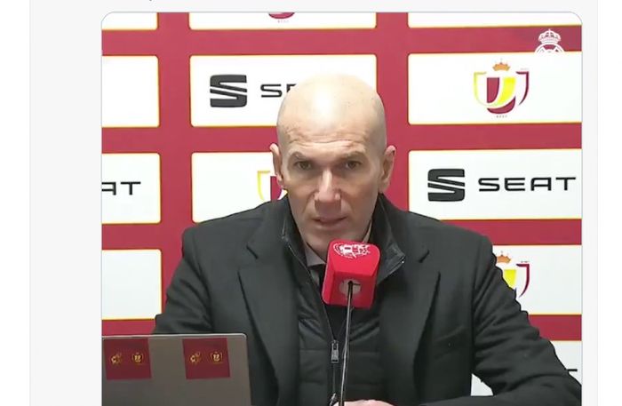 Pelatih Real Madrid, Zinedine Zidane.