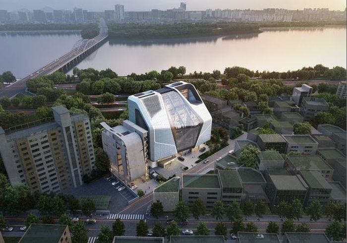 Tampilan Gedung Baru YG Entertainment.