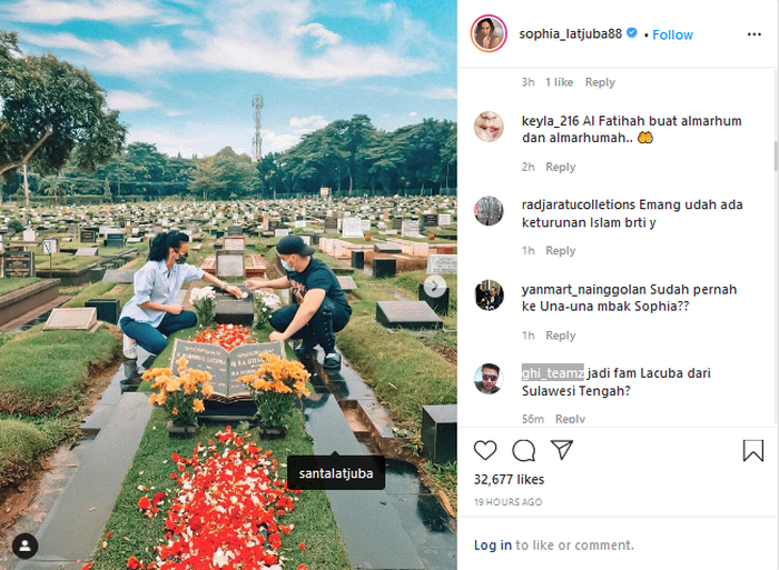 Unggahan Sophia Latjuba