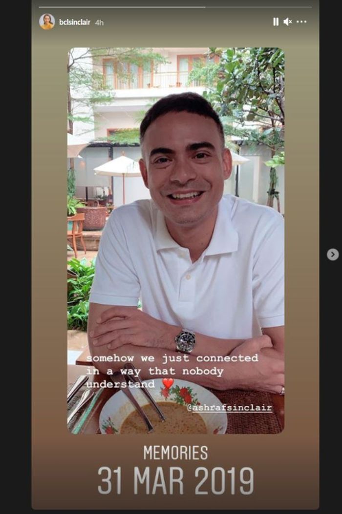 Memories lama di tahun 2019 ketika Ashraf Sinclair tersenyum manis di hadapan Bunga Citra Lestari