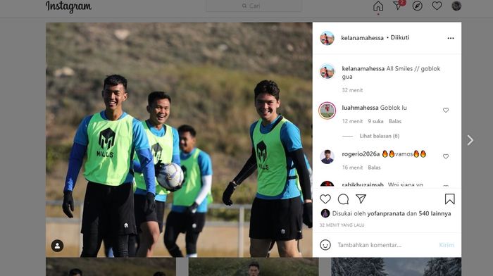 Mantan Duo Timnas U-19 Indonesia, Kelana Noah Mahesa dan Luah Fynn Jeremy Mahesa saling perang komentar kasar