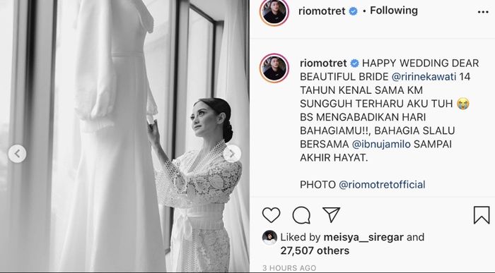 Tangkapan layar Instagram Rio Motret.