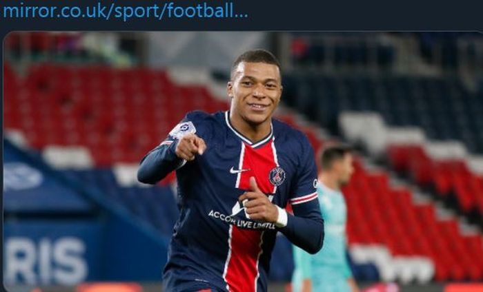 Penyerang Paris Saint-Germain, Kylian Mbappe.