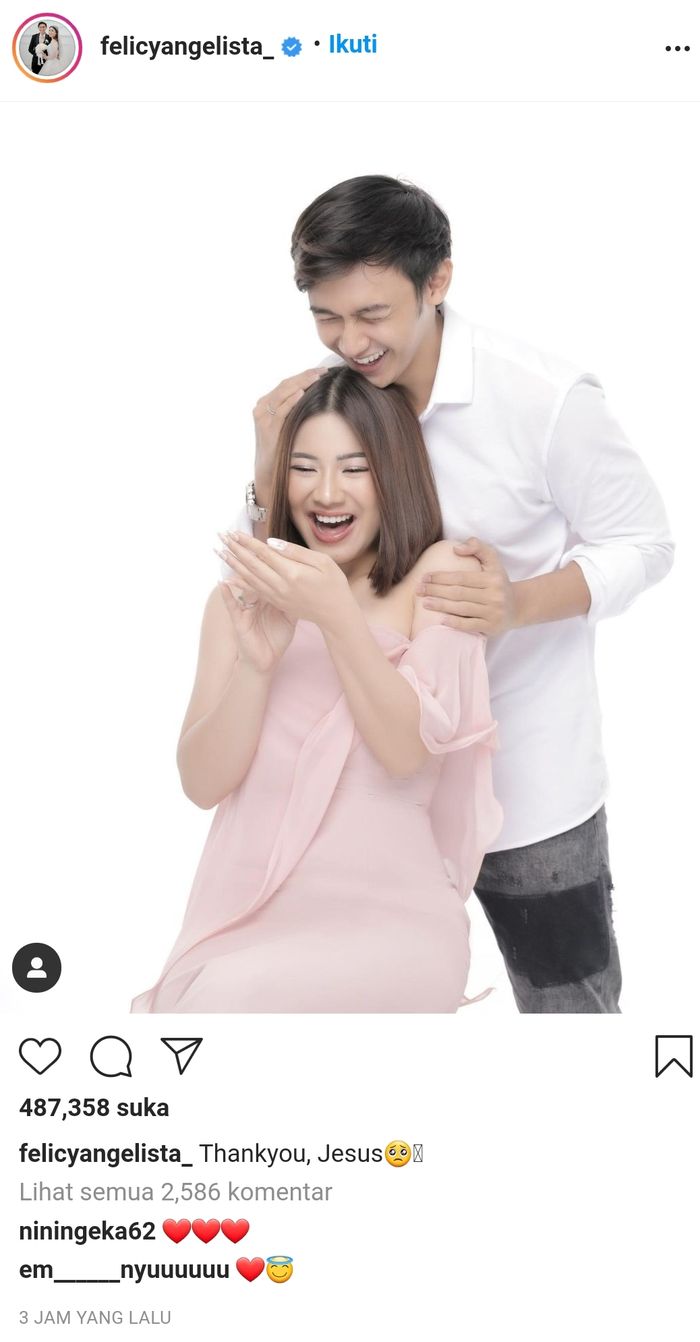 Tak mengungkapkannya secara langsung, banyak yang berspekulasi bahwa Felicya Angelista diduga telah hamil pasca berbulan madu dari Turki.