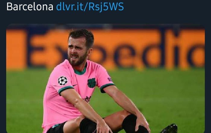 Gelandang Barcelona, Miralem Pjanic.