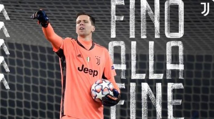 Ekspresi kiper Juventus, Wojciech Szczesny, sebelum dimulainya laga leg pertama babak 16 besar Liga Champions kontra Porto di Estadio Do Dragao, Rabu (17/2/2021).