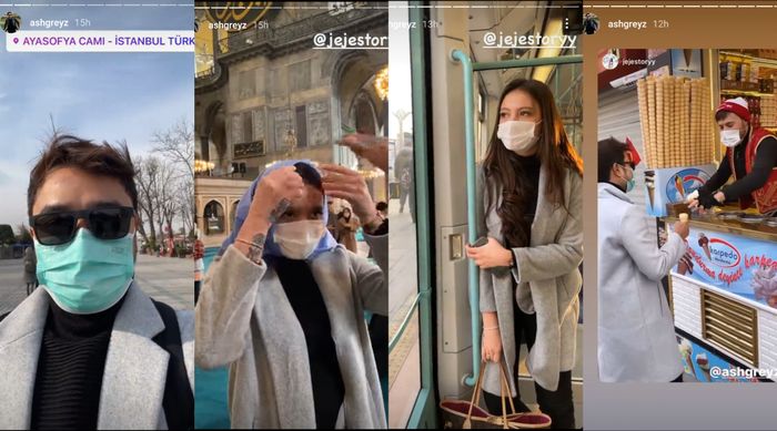 Abash bersama Jeje yang diduga kekasih barunya