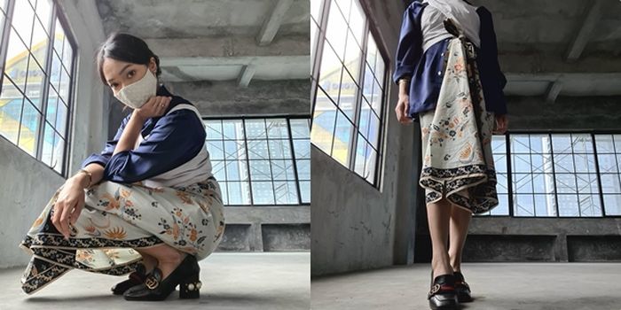 Fathia Izzati kenakan kain tradisional