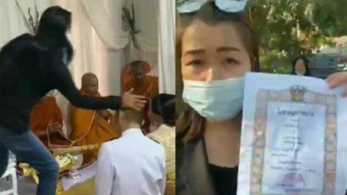 Ibu kandung Saranu Mu Kawe (34) tiba-tiba datang menempeleng kepalanya saat proses pernikahan.