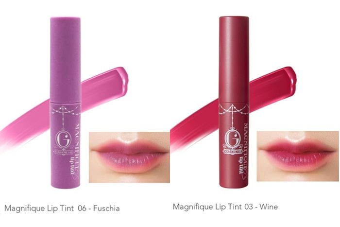 Lip tint Madame Gie dengan warna ungu
