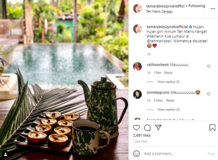 Menu sederhana Tamara Bleszynski