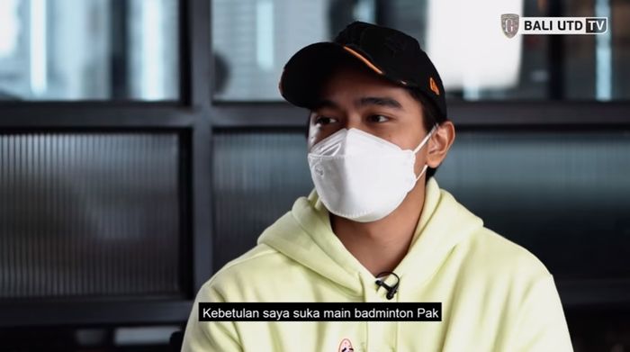 Kaesang Pangarep saat menjalani wawancara kerja dengan CEO Bali United Yabes Tanuri (6/3/2021). 