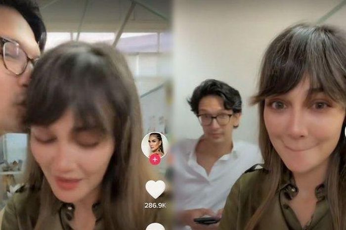 Luna Maya pernah memamerkan video ketika dirinya dicium oleh Dimas Beck.