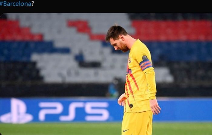 Lionel Messi sukses menyarangkan satu gol dari titik putih dan gagal melakukan hal serupa pada peluang kedua kala melawan PSG pada leg kedua babak 16 besar Liga Champions 2020-2021.