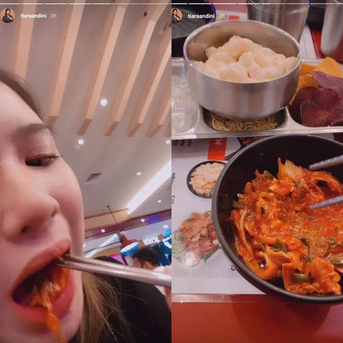 Tangkapan layar Instagram Story Tiara Andini.