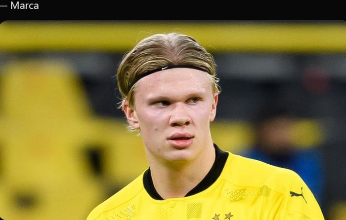 Penyerang Borussia Dortmund, Erling Haaland.