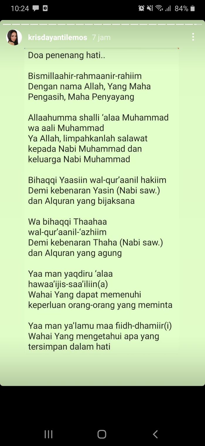 Jelang acara lamaran Aurel Hermansyah dan Atta Halilintar, Krisdayanti memanjatkan doa untuk sang putri.