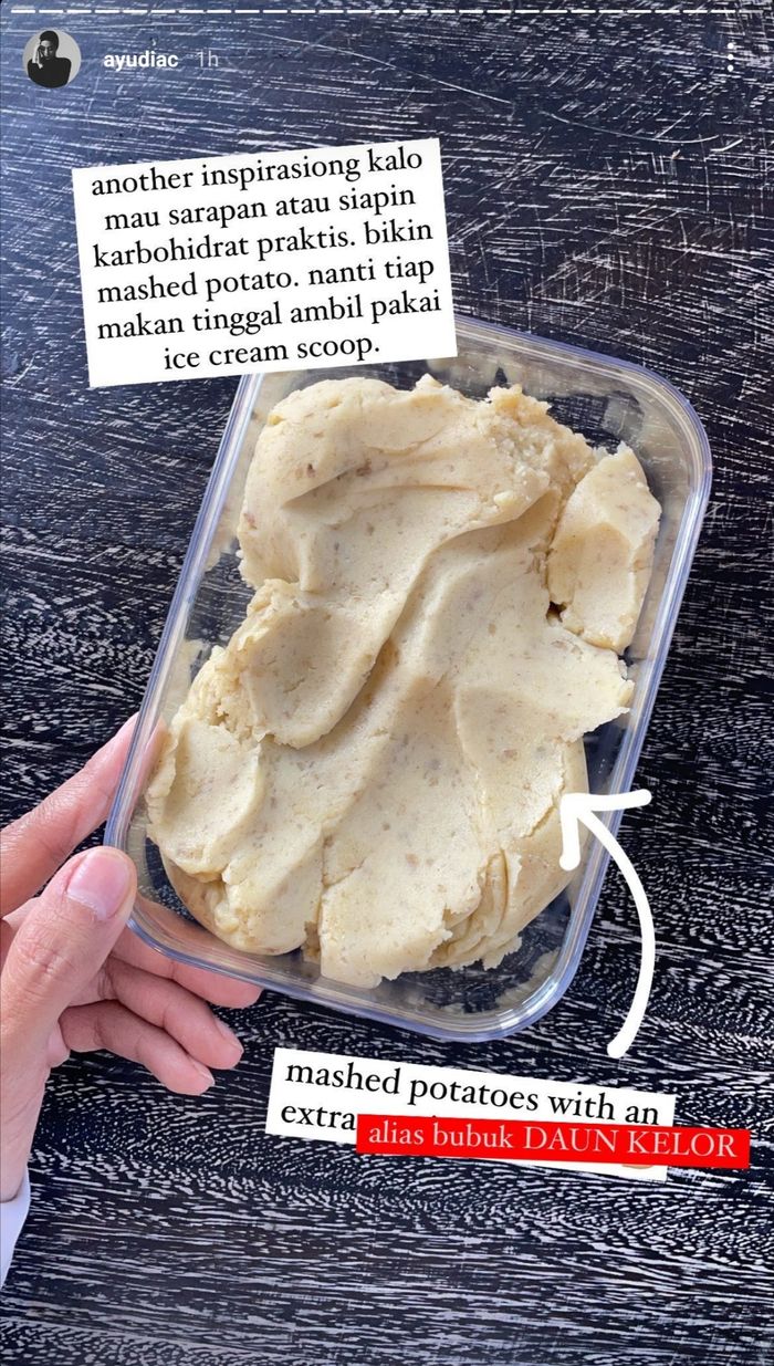 Tangkapan layar Instagram Story Ayudia Bing Slamet.